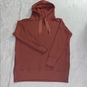 Aerie oversized hoodie in washed brick Small